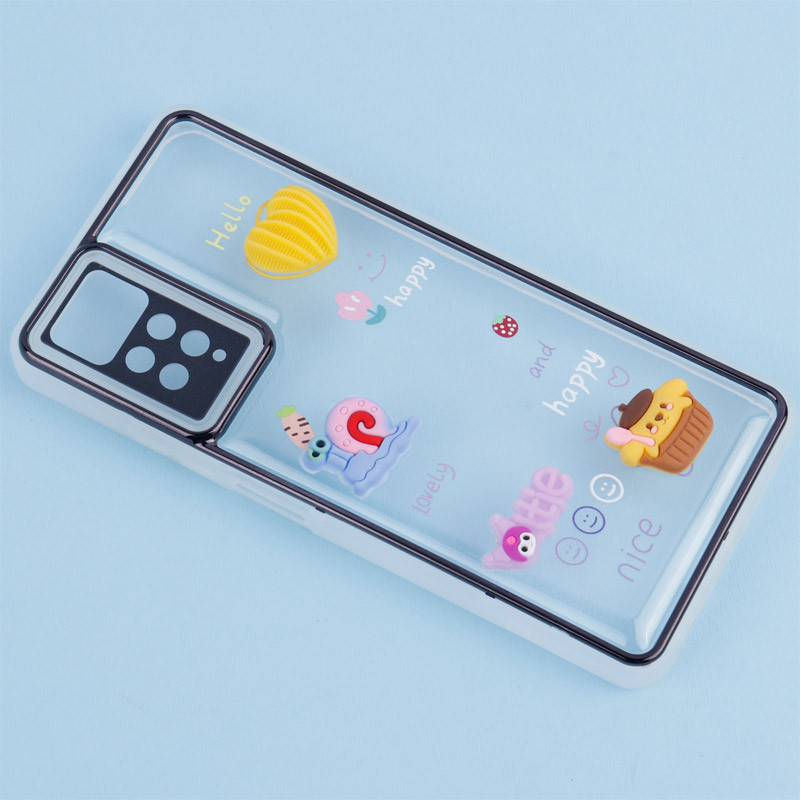 قاب شفاف عروسک برجسته محافظ لنزدار Xiaomi Redmi Note 12 Pro 4G