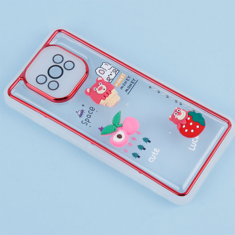 قاب شفاف عروسک برجسته محافظ لنزدار Xiaomi Poco X3 / X3 Pro