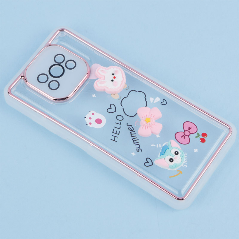 قاب شفاف عروسک برجسته محافظ لنزدار Xiaomi Poco X3 / X3 Pro