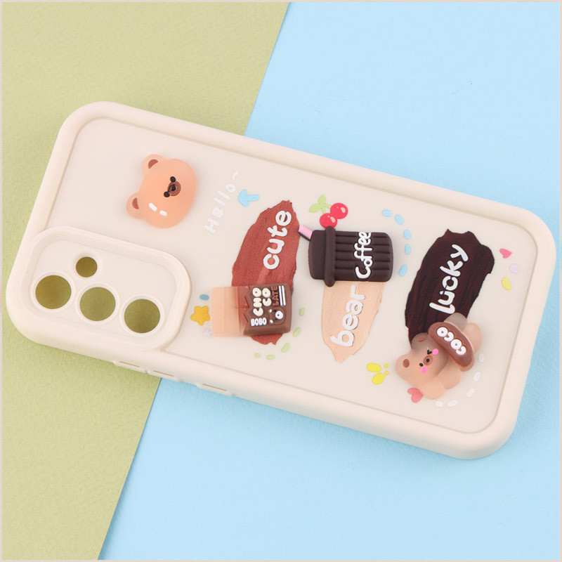 قاب سولید کیس عروسکی پاستیلی محافظ لنزدار Samsung Galaxy A54