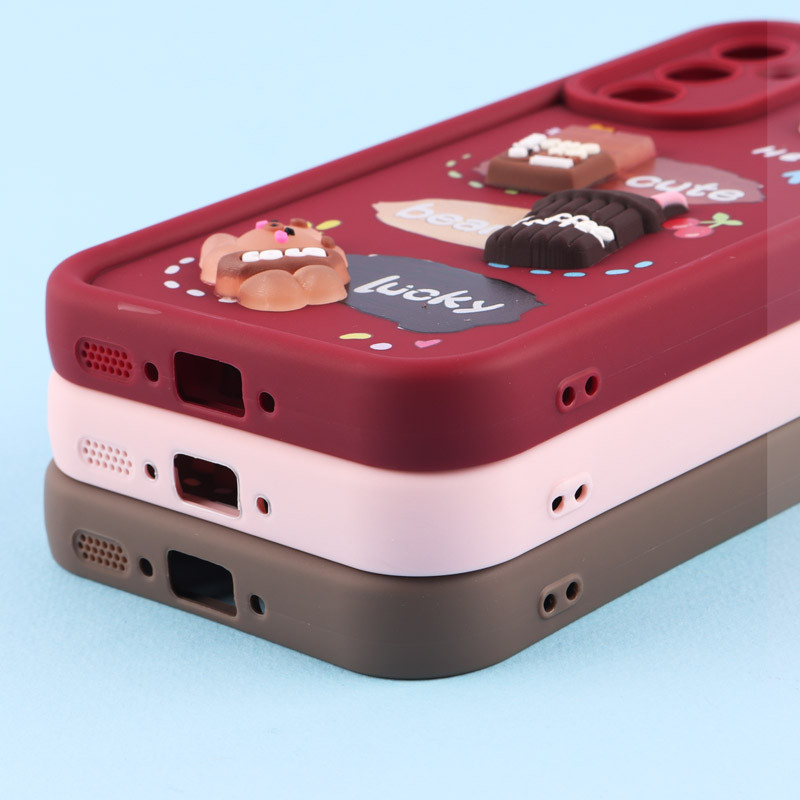 قاب سولید کیس عروسکی پاستیلی محافظ لنزدار Samsung Galaxy A54