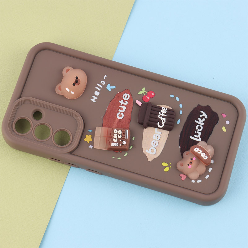 قاب سولید کیس عروسکی پاستیلی محافظ لنزدار Samsung Galaxy A54