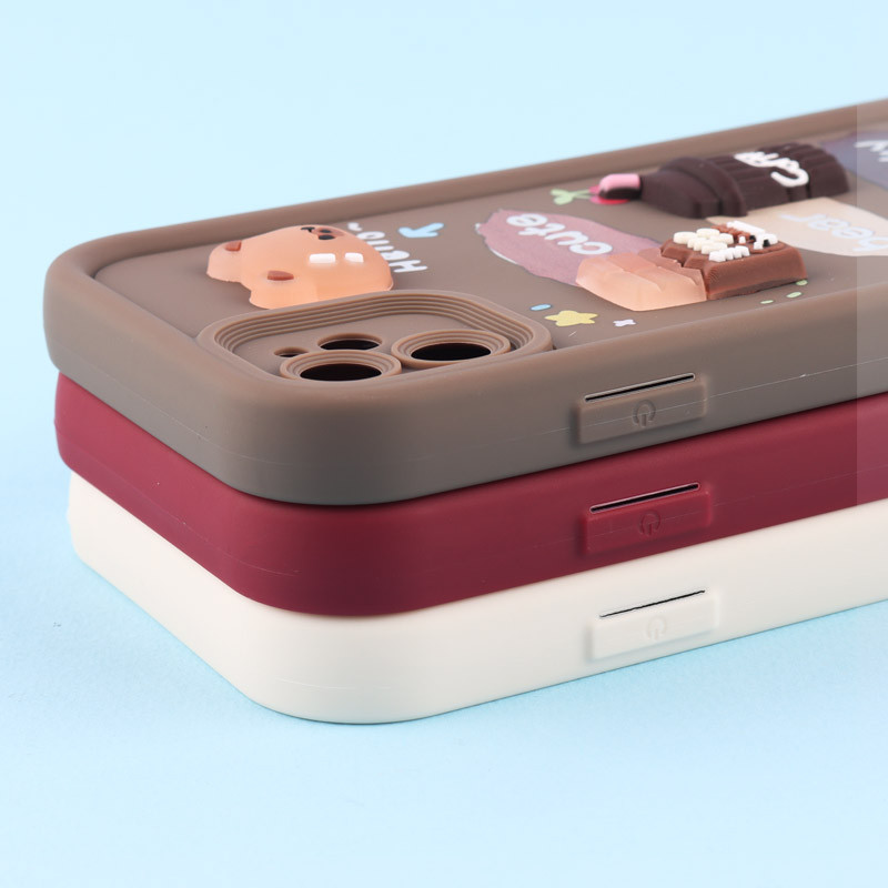 قاب سولید کیس عروسکی پاستیلی محافظ لنزدار iPhone 11