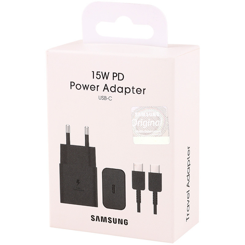شارژر دیواری 15 وات سامسونگ EP-T1510 PD 2A + کابل تبدیل تایپ سی