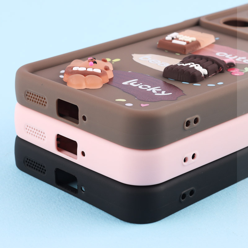 قاب سولید کیس عروسکی پاستیلی محافظ لنزدار Xiaomi Poco X5 Pro