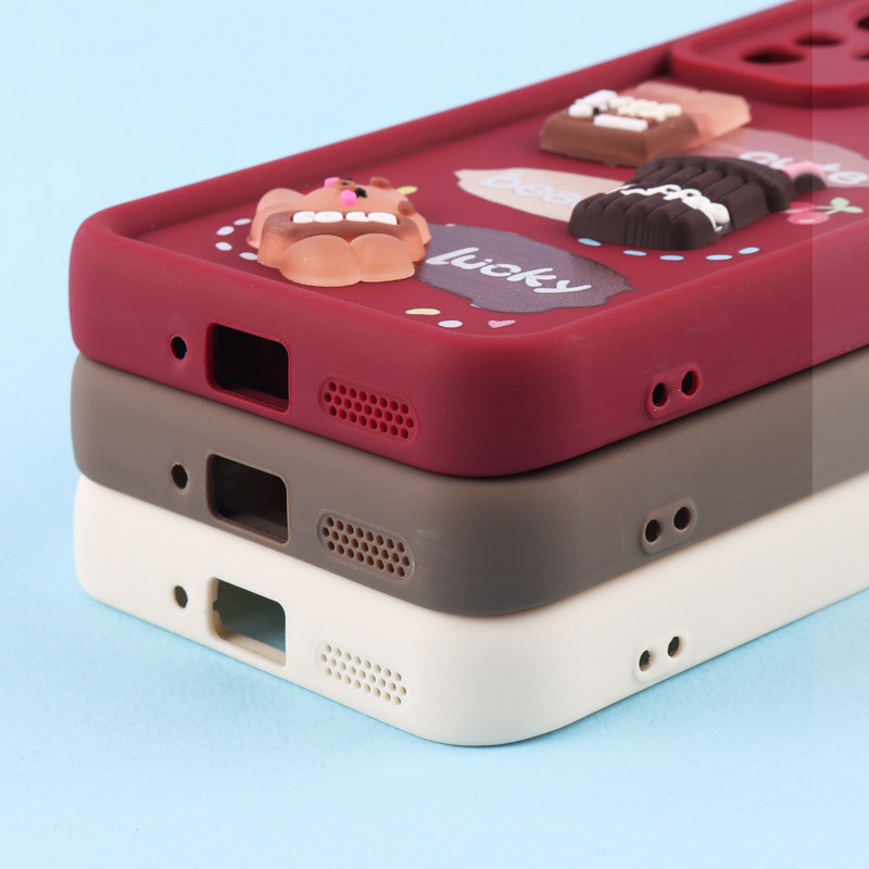 قاب سولید کیس عروسکی پاستیلی محافظ لنزدار Xiaomi Redmi 12