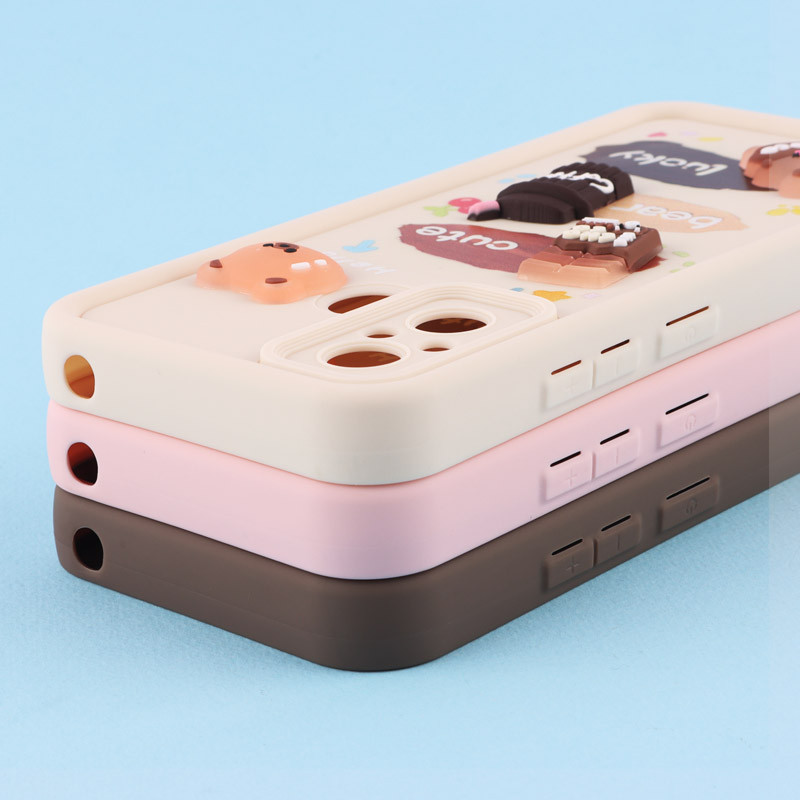 قاب سولید کیس عروسکی پاستیلی محافظ لنزدار Xiaomi Redmi 12C