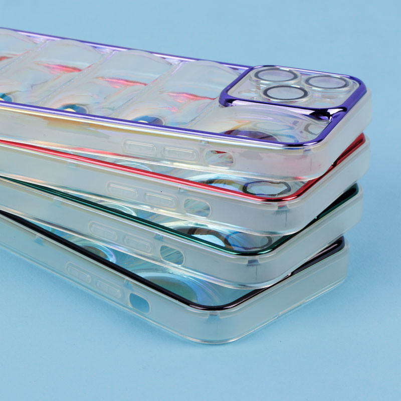 قاب پافر هفت رنگ محافظ لنزدار iPhone 15 Pro Max