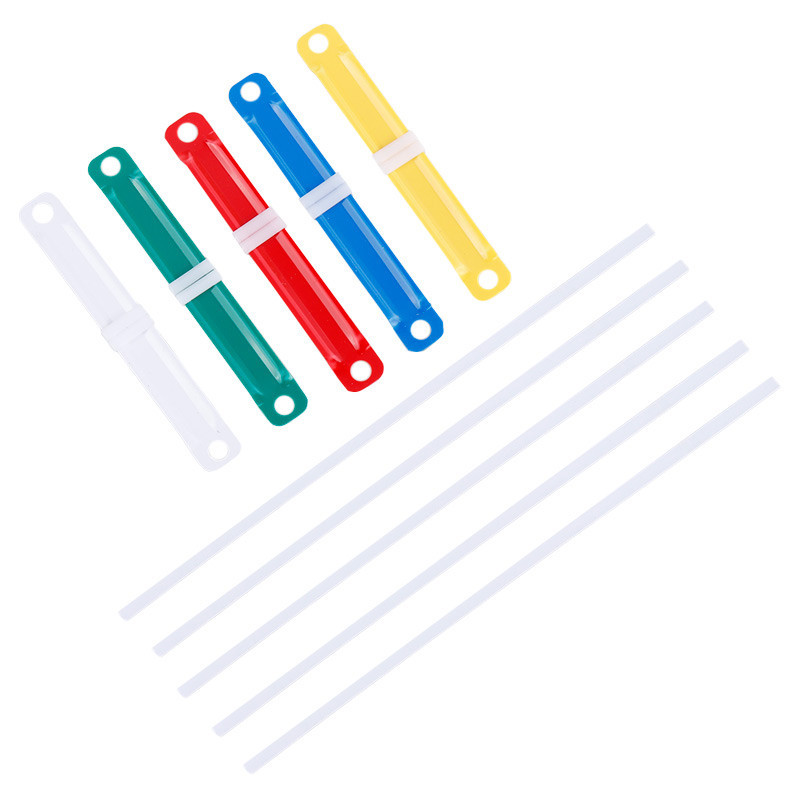 گیره پوشه پلاستیکی رنگی DL Office DL7208 80mm بسته 50 عددی