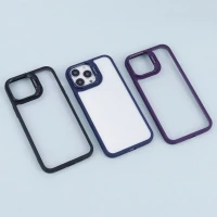 قاب PC شفاف Case Pro استند شو + محافظ لنز رینگی iPhone 13 Pro Max