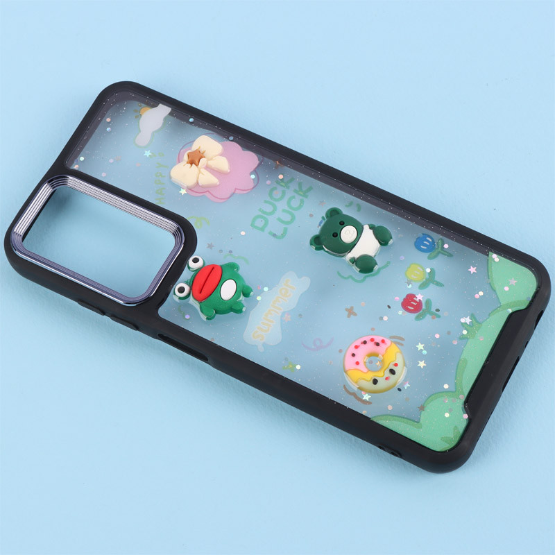 قاب شفاف شاینی متال ایرون عروسک برجسته Samsung Galaxy A05s