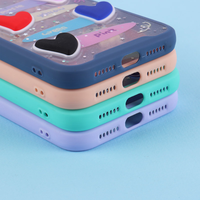 قاب شفاف شاینی متال ایرون عروسک برجسته iPhone 11