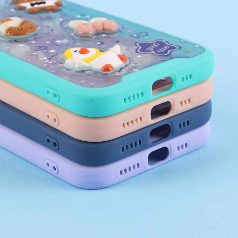 قاب شفاف شاینی متال ایرون عروسک برجسته iPhone 13