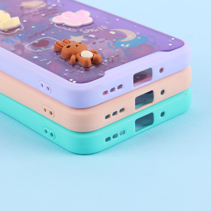 قاب شفاف شاینی متال ایرون عروسک برجسته Xiaomi Redmi Note 12 5G