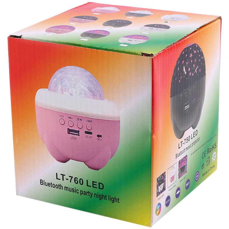 چراغ رقص نور اسپیکر دار بلوتوثی LT-760 LED