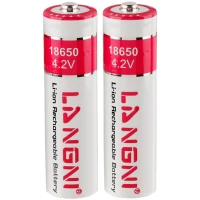 باتری لیتیوم استوانه ای Langni 18650 3000mAh بسته 2 عددی