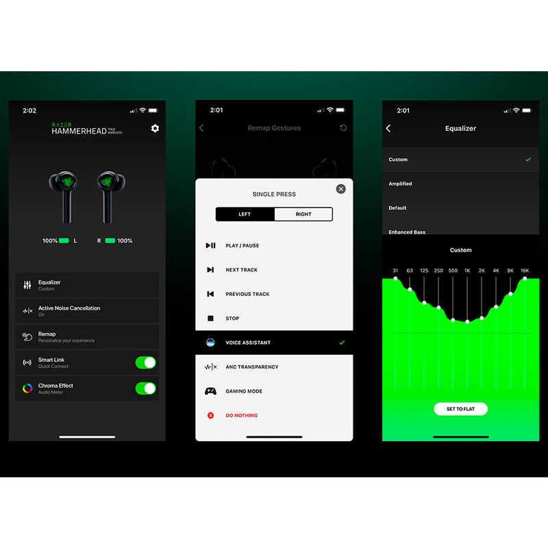 هندزفری بلوتوث دو تایی Razer Hammerhead True Wireless 2nd Gen TWS
