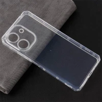 قاب ژله ای بی رنگ شیائومی Redmi 13C / Poco C65 محافظ لنزدار