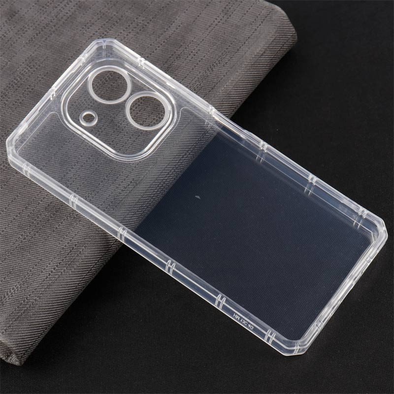 قاب ژله ای بی رنگ محافظ لنزدار Xiaomi Redmi 13C / Poco C65