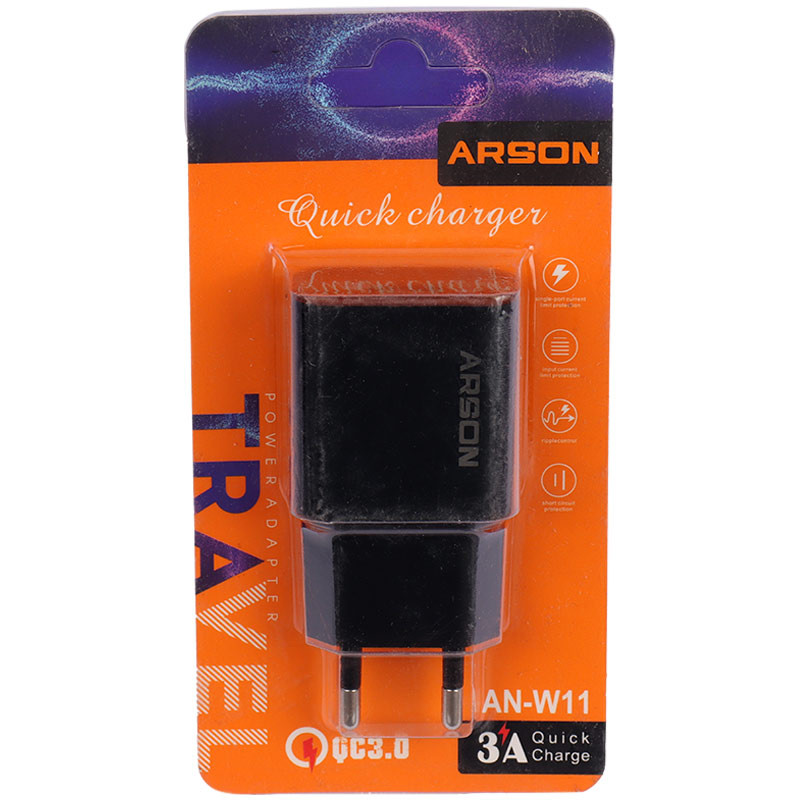 شارژر دیواری فست شارژ Arson AN-W11 QC3.0 3A