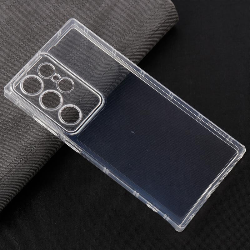 قاب ژله ای بی رنگ سامسونگ Galaxy S23 Ultra محافظ لنزدار