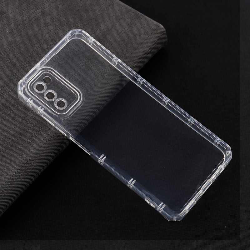 قاب ژله ای بی رنگ سامسونگ Galaxy A03s محافظ لنزدار