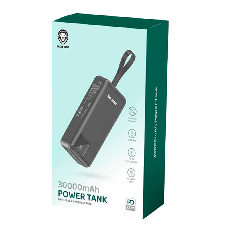 پاور بانک فست شارژ 30000 گرین لاین Green Lion Power Tank PD3.0 22.5W