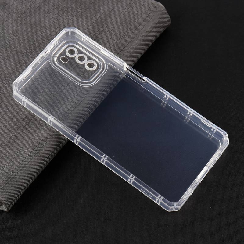قاب ژله ای بی رنگ محافظ لنزدار Xiaomi Poco M3