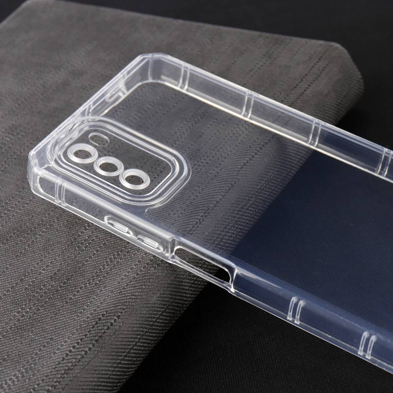 قاب ژله ای بی رنگ محافظ لنزدار Xiaomi Poco M3