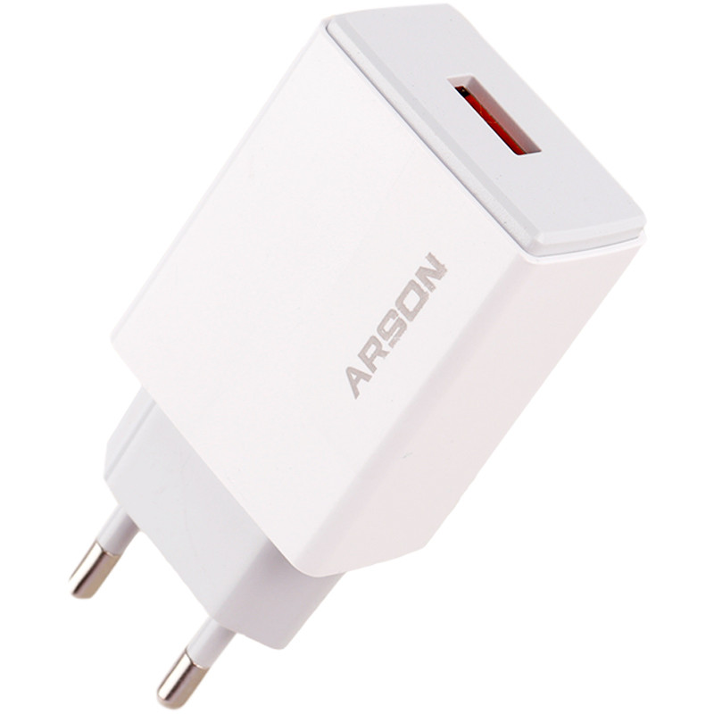 کلگی فست شارژ Arson AN-W3A QC3.0 3A 15W + کابل آیفونی
