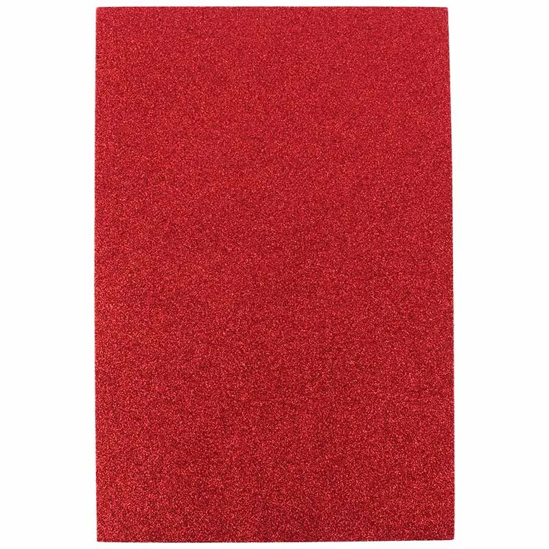 فوم رنگی اکلیلی Glitter Eva Foam A4 بسته ۱۰ عددی