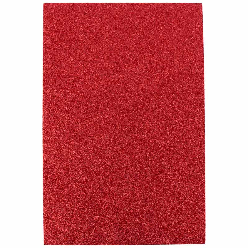فوم رنگی اکلیلی Glitter Eva Foam A4 بسته ۱۰ عددی