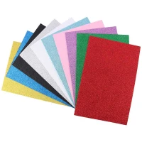 فوم رنگی اکلیلی Glitter Eva Foam A4 بسته ۱۰ عددی