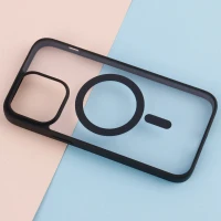 قاب PC شفاف دور رنگی مگ سیف iPhone 14 Pro Max