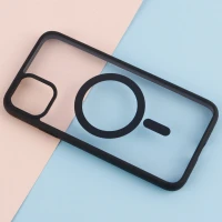 قاب PC شفاف دور رنگی مگ سیف iPhone 11 Pro Max