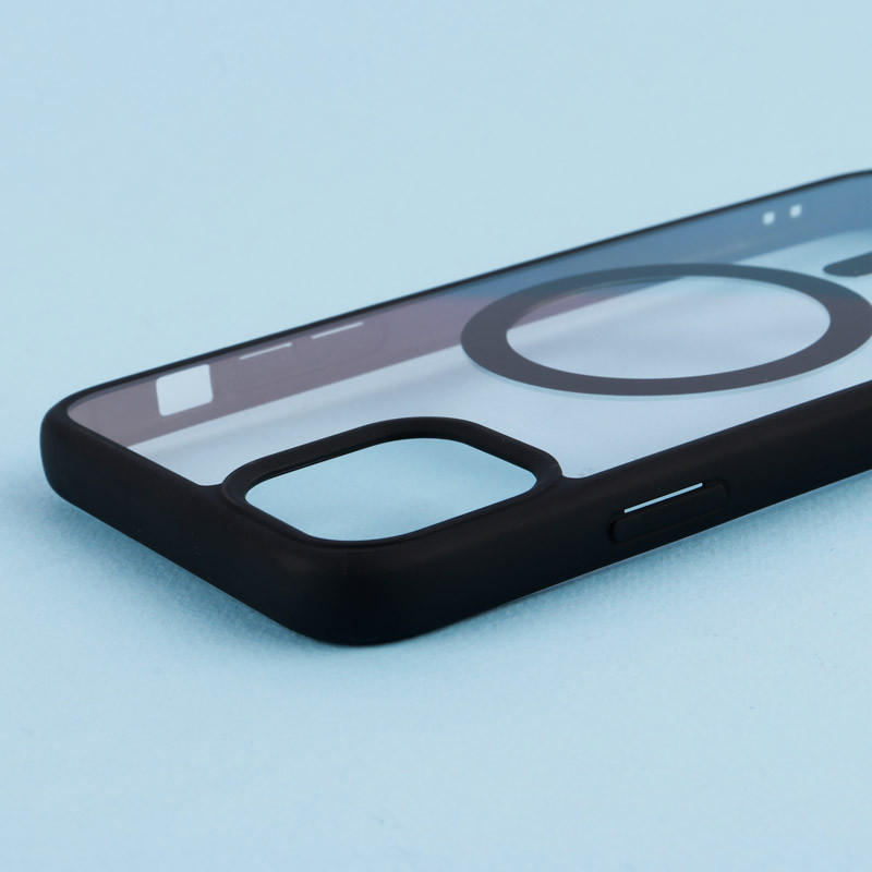قاب PC شفاف دور رنگی مگ سیف iPhone 11 Pro Max