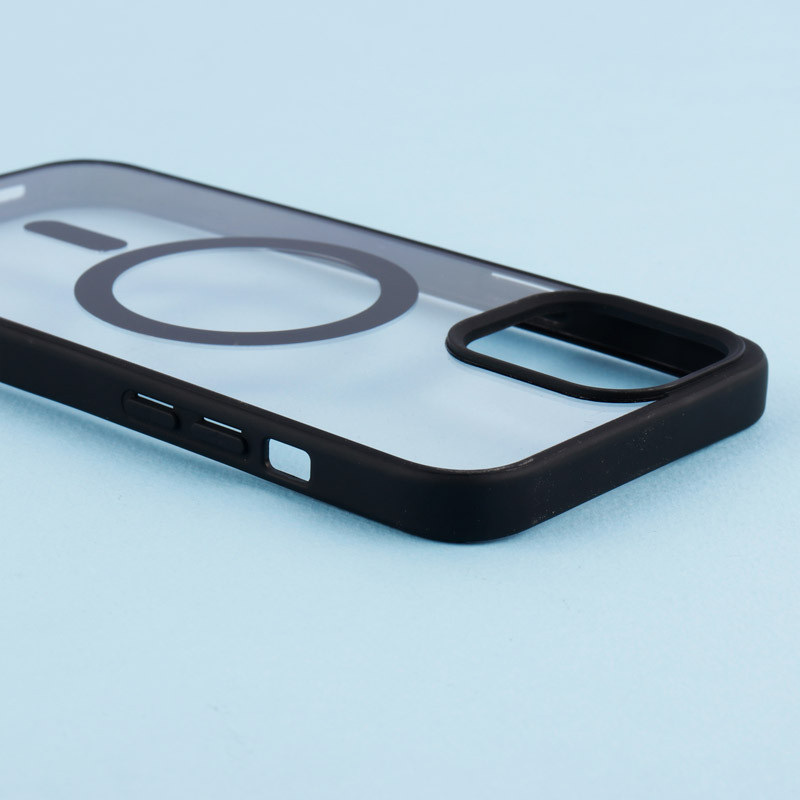 قاب PC شفاف دور رنگی مگ سیف iPhone 12 Pro Max