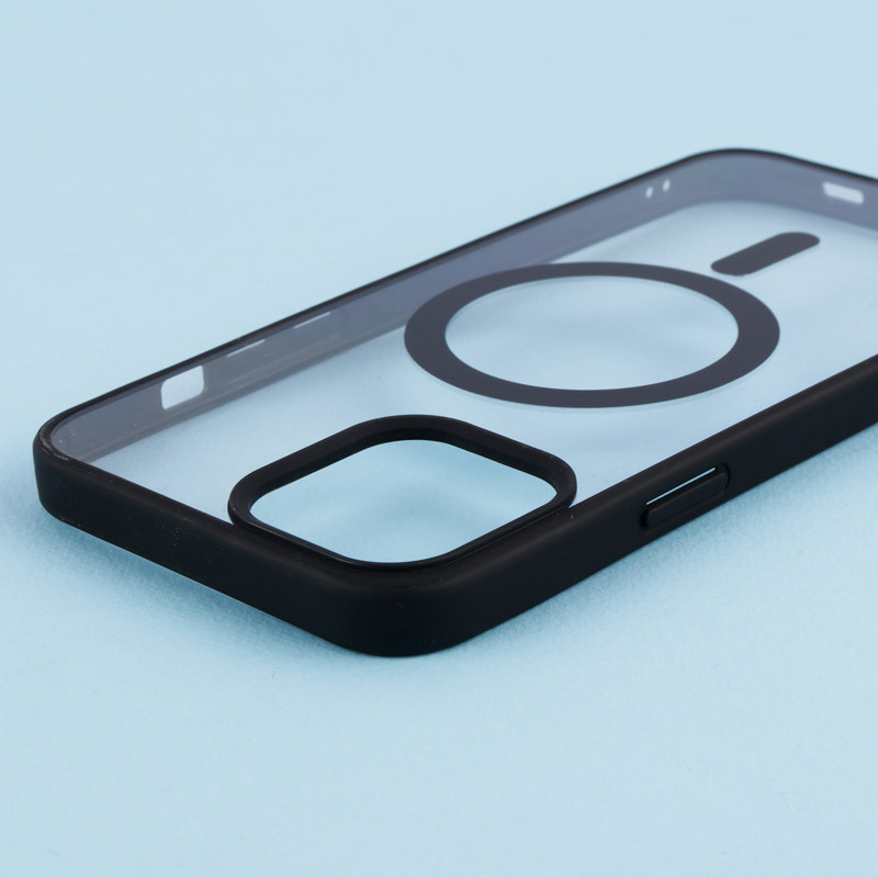قاب PC شفاف دور رنگی مگ سیف iPhone 12 Pro Max