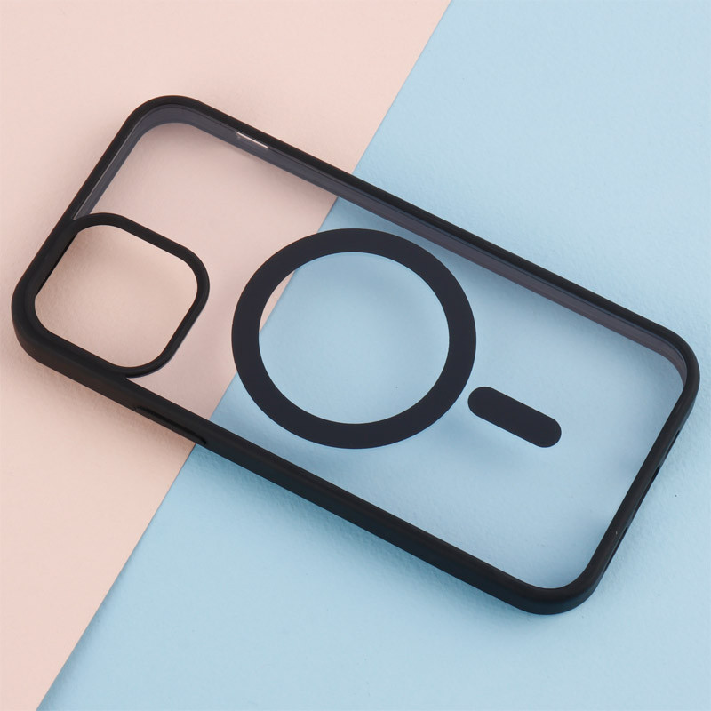 قاب PC شفاف دور رنگی مگ سیف iPhone 12 / 12 Pro