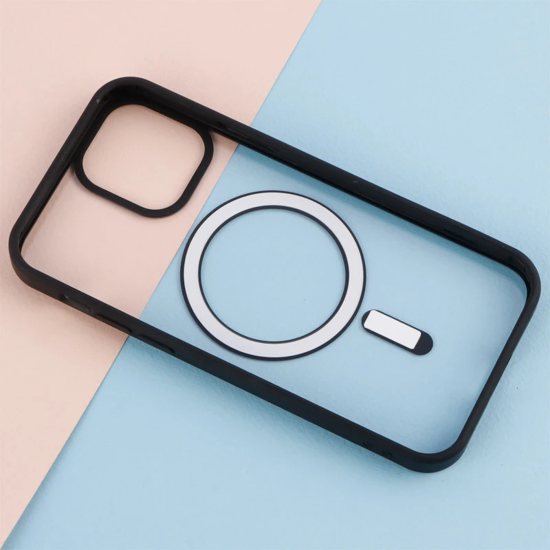 قاب PC شفاف دور رنگی مگ سیف iPhone 12 / 12 Pro