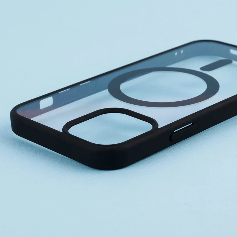 قاب PC شفاف دور رنگی مگ سیف iPhone 12 / 12 Pro