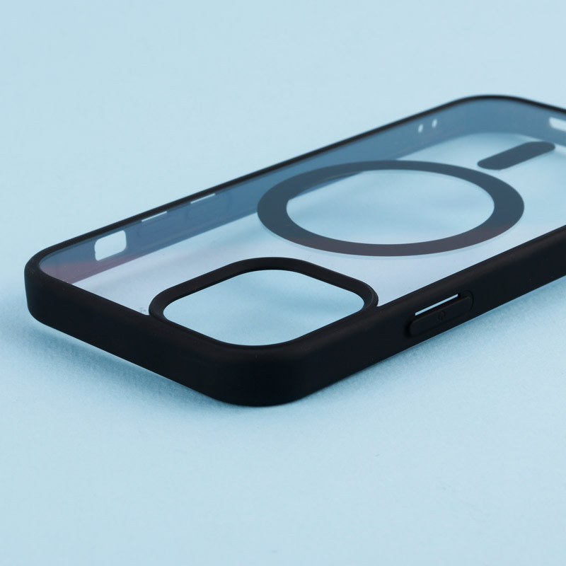 قاب PC شفاف دور رنگی مگ سیف iPhone 12 / 12 Pro