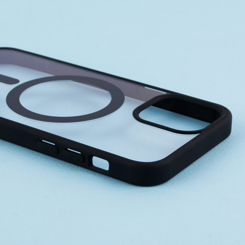 قاب PC شفاف دور رنگی مگ سیف iPhone 12 / 12 Pro