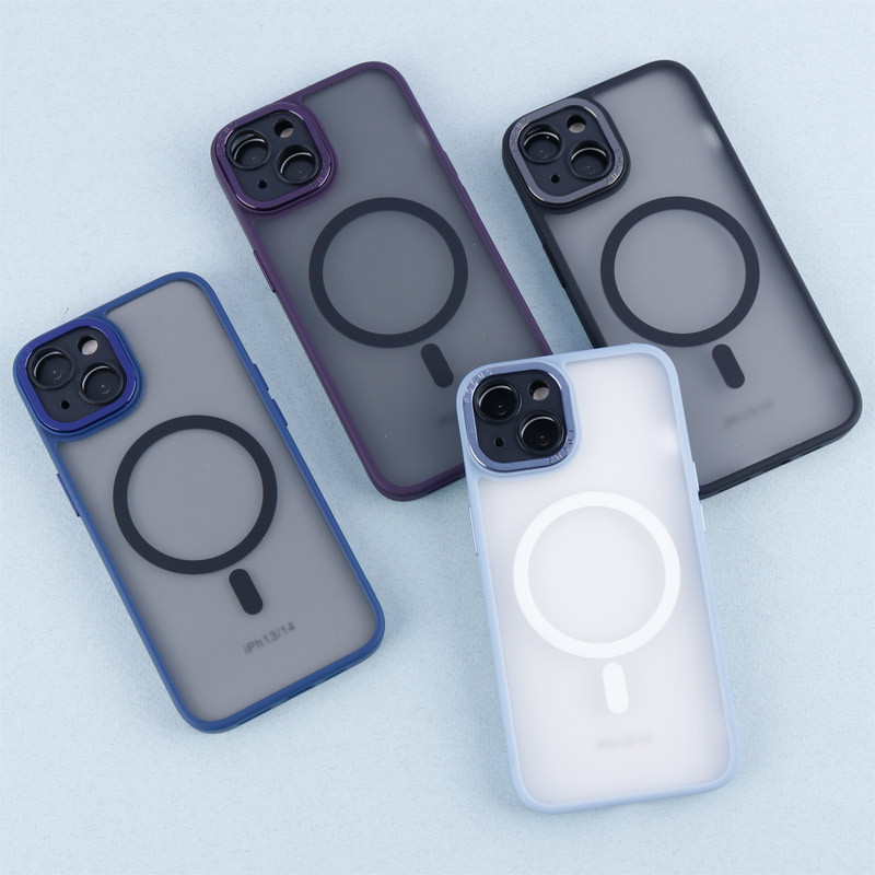 قاب PC مات Q.Series Focus دور رنگی مگ سیف محافظ لنزدار iPhone 13