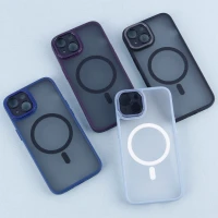 قاب PC مات Q.Series Focus دور رنگی مگ سیف محافظ لنزدار iPhone 13