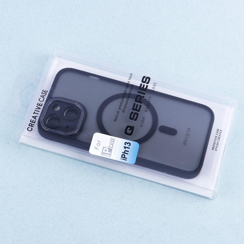 قاب PC مات Q.Series Focus دور رنگی مگ سیف محافظ لنزدار iPhone 13