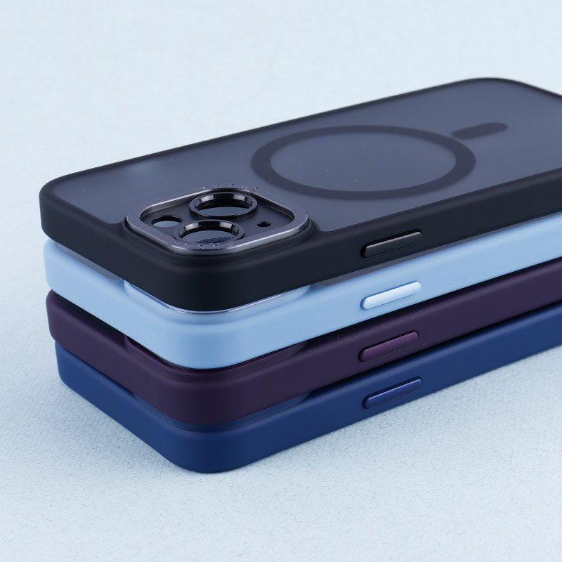 قاب PC مات Q.Series Focus دور رنگی مگ سیف محافظ لنزدار iPhone 13