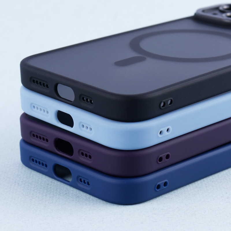قاب PC مات Q.Series Focus دور رنگی مگ سیف محافظ لنزدار iPhone 13