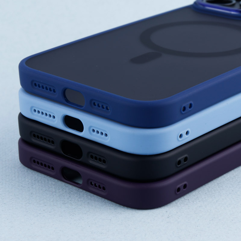 قاب PC مات Q.Series Focus دور رنگی مگ سیف محافظ لنزدار iPhone 13 Pro Max