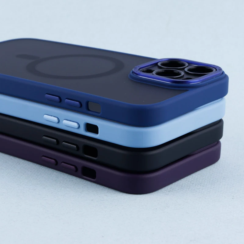 قاب PC مات Q.Series Focus دور رنگی مگ سیف محافظ لنزدار iPhone 13 Pro Max